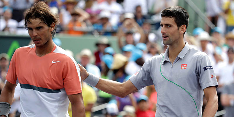 Djokovic sinh năm 1987, kém một tuổi so với Nadal